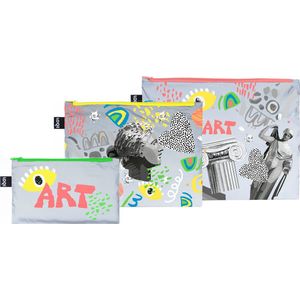 LOQI Zip Pockets - Classic Art Reflective