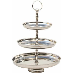 Etagere zilver 3-laags - Serveerplateaus -