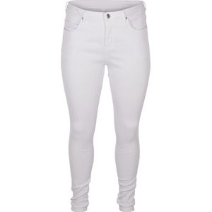 ZIZZI JEANS, LONG, AMY Dames Jeans - White - Maat 42/78 cm