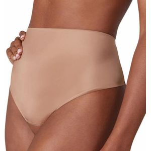 Spanx Shaping Satin String - Kleur Café au Lait (Dark Nude) - Maat L