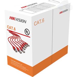 Hikvision UTP-kabel - CAT6 - 305 meter - Op Rol - Gevlochten Flexibele Kernen - Perfect Voor Patchkabeltoepassingen