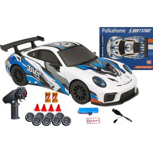 PolkaHome® Zeer snelle RC auto drift - RC drift car - RC car - RC auto drift speelgoed - Drift auto afstandsbestuurbaar 20km/uur 1:24 Afstandsbediening Driftauto, 2.4Ghz 4WD Afstandsbediening Auto, bestuurbare auto, Speelgoed voor jongens en meisjes
