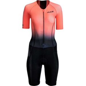 Huub Dames Commit Long Course Trisuit - Black / Coral