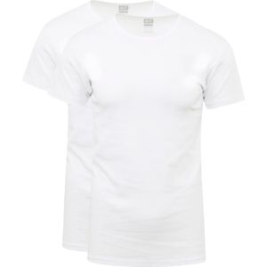 Alan Red - Copenhagen T-shirt O-Hals Wit 2-Pack - Heren - Maat M - Slim-fit