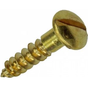 Mack Houtschroef Messing 10 stuks 3,5 x 16 mm