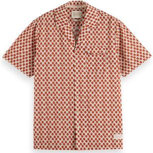 Scotch & Soda Printed short sleeve shirt Heren Overhemd - Maat XL