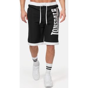 Lonsdale Shorts Clennell Beachshorts normale Passform Black/White-S