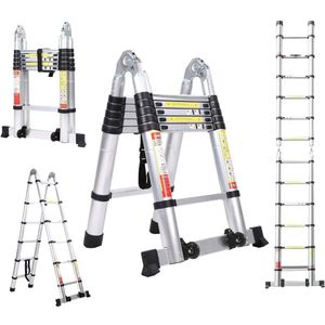 ApexArte® Telescoopladder - Vouwladder - Telescoopladder Aluminium