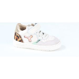 Baby | Babysneakers | Meisjes | OFF WHITE PANTER | Leer | Shoesme | Maat 18