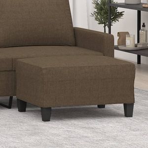 vidaXL Voetenbank - Stof - 70x55x41 cm - Bruin Voetenbank - Bruine Voetenbank - Moderne Voetenbank - Relaxstoel - Stoffen Voetenbank