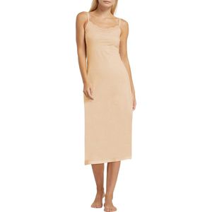 Onderjurk met Kant - Dames - Bamboe Viscose - Beige - Lang (112CM) - Maat S/M - EU 36-38