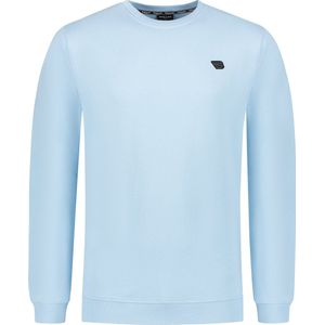 Ballin Amsterdam - Heren Slim fit Sweaters Crewneck LS - Lt Blue - Maat L