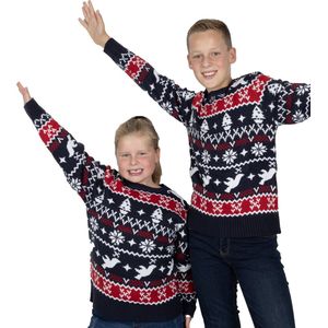 Foute Kersttrui Kinderen - Jongens & Meisjes - Christmas Sweater ""Traditioneel & Gezellig"" - Maat 170-176 - Sinterklaas - Kerst - Kerstcadeau