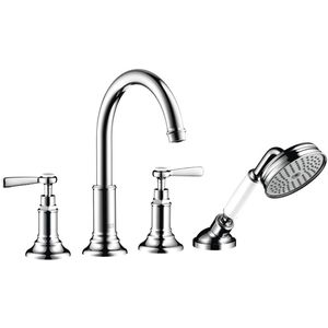 Axor Montreux afbouwdeel 4-gats inbouwbadrandkraan m handdouche, chroom