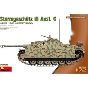 1:72 MiniArt 72106 StuG III Ausf. G - April 1943 Alkett Production Plastic Modelbouwpakket