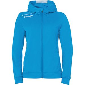 Kempa Player Hood Jacket Dames Kempablauw-Wit Maat L