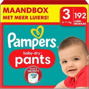 Pampers - Baby Dry Pants - Maat 3 - Maandbox - 192 luierbroekjes