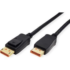 ROLINE DisplayPort-kabel, v2.1, 10K, DP M - M, zwart, 3 m