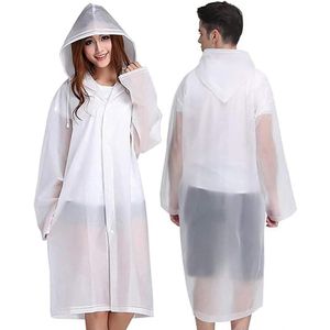 Waterdichte regenponcho voor heren en dames - 2 stuks - EVA-materiaal