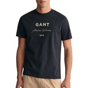 Gant Script Graphic Printed T-shirt Mannen - Maat XXL