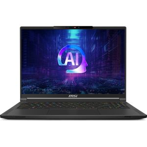 MSI Stealth A16 AI+ A3HVGG-065NL AMD Ryzen AI 9 365 Laptop 40,6 cm (16"") Quad HD+ 32 GB LPDDR5x-SDRAM 1 TB SSD NVIDIA GeForce RTX 4070 Wi-Fi 7 (802.11be) Windows 11 Pro Zwart