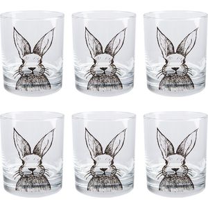 Clayre & Eef Waterglas set van 6