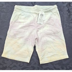 Jack & Jones JPSTSOLAR JJTIE Comfortabele Tie-Dye Sweatshorts - Wit - maat 164