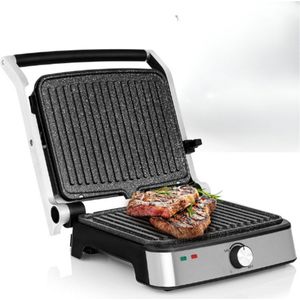 Grill Chef Easy 2-in-1 Elektrische Grill & Panini Toaster - 2000W - Non-Stick Keramische Plaat - Uitklapbare 180° Gril - Temperatuurregeling - Vaatwasserbestendig - Ideaal voor Tosties, Vlees en Groenten