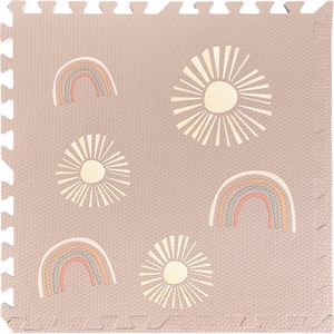 Oosie Playmat - Rainbow - puzzelmat - Speelmat - Dikke foam - Veilig spelen - Roze - Afmetingen 180 X 120 x 1.2CM