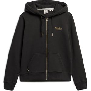 Superdry ESSENTIAL LOGO ZIP HOODIE Dames Trui - Maat S