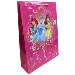 5 Luxe Disney Princessen Cadeautasjes A3 formaat 33x44cm - Disney Papieren cadeautasjes met Full-color bedrukking