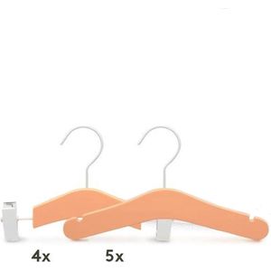 Relaxwonen - Baby kledinghangers - Set van 9 - Oranje - Broek en kledinghangers - extra stevig