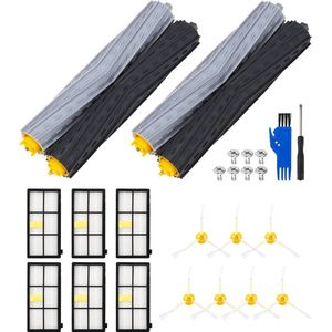 Accessoires voor iRobot Roomba - Hoogwaardige vervangingen - 16 stuks - Rubber - [Kleur niet gespecificeerd]