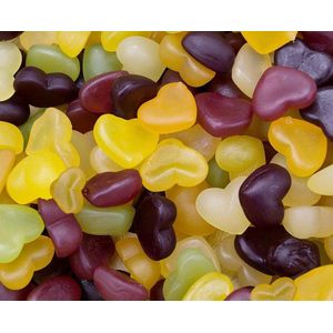 Vegan Snoep Hartjes 900 gram - Biologisch - Glutenvrij - Lactosevrij - Halal Snoep - Zuivelvrij - Veganistisch - Vegan Winegum Hartjes - Snoep - Zacht Snoep - Diervrij - Valentijn - Valentijnsdag decoratie - Ramadan - Moederdag