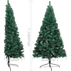 vidaXL-Kunstkerstboom-met-verlichting-en-kerstballen-half-150-cm-groen