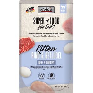 MAC's kittenvoer rund & gevogelte - superfood voor kitten 6 x 100g
