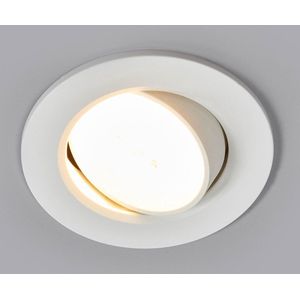 Arcchio - LED downlight - 1licht - aluminium, kunststof - H: 6 cm - wit - Inclusief lichtbron