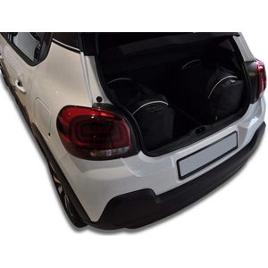 CITROEN C3 HATCHBACK 2016+ 3-delig Reistassen Op Maat Auto Interieur Kofferbak Organizer Accessoires