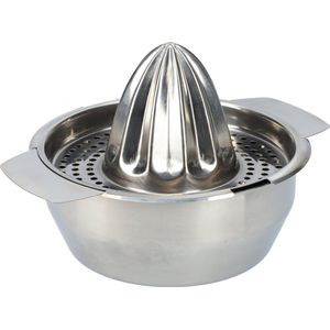 RVS Citruspers handmatig - RVS citroenpers - Makkelijk schoon te maken - Fruitpers - Vruchtenpers met filter voor pitten en pulp