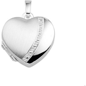 zilver medaillon poli/mat 1015558