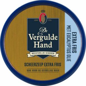 3x Vergulde Hand Scheerzeeptablet Extra Fris 75 gr