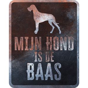 D&d Home - Waakbord - Hond - Waarschuwingsbord Danish Dog Nederlands 25x20x0,3cm Meerkleurig - 1st