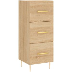 VidaXL Dressoir 34,5x34x90 cm Bewerkt Hout Sonoma Eiken