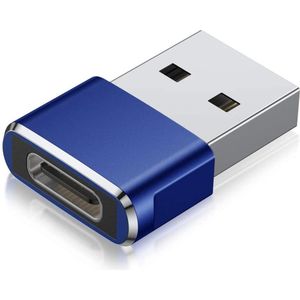 USB C naar USB Adapter - USB-C naar USB convertor - opzetstuk - office - USB 3.1 to USB C HUB - pc - laptop - USB C naar USB A female - telefoon - adapter - Blauw
