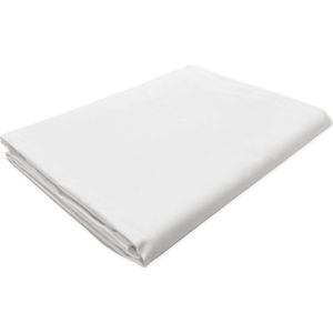(B-keus) Wit damast tafelkleed / dekservet 100 x 100 cm (Hotelkwaliteit: 250 gr/m2)