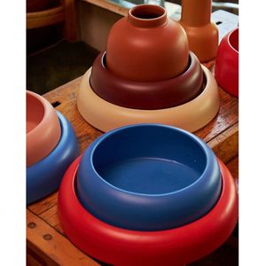 Raawii Omar bowl 01 D23.5cm H9.5cm electric blue