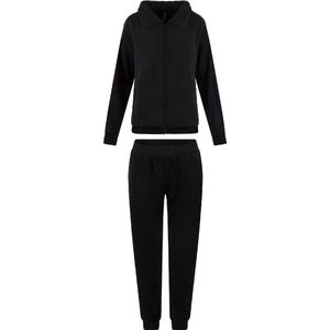 LingaDore - Velvet Fluffy Huispak - maat M - Zwart