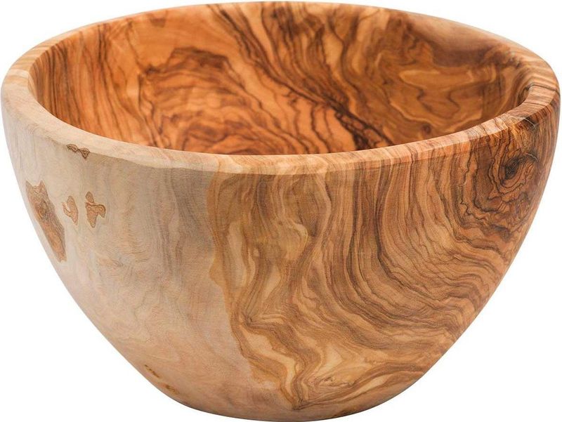 Slakom Natuur D22cm Rond Olijfhout