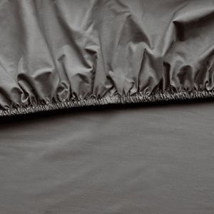 Kayori Kiyo Splittopp. Hoeslaken Tencel - 200x200-210cm - Rondom Elastiek - Verkoelend - Antracite