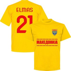 Noord Macedonië Elmas 21 Team T-Shirt - Geel - Kinderen - 140
